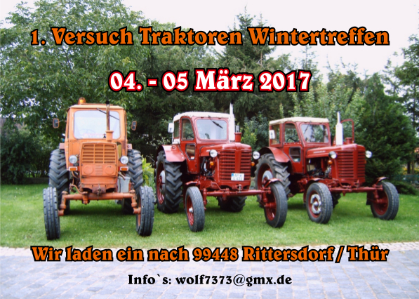 1. Traktoren Wintertreffen Rittersdorf 1. Traktoren Wintertreffen Rittersdorf